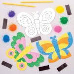 Baker ross kits d'aimants papillons en sable color (lot de 6) - kits de loisirs cratifs pour enfants. ...
