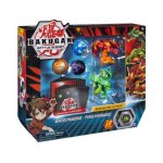 Bakugan - battle pack ventus phaedrus et pyrus hydranoid : 5 boules (bleue rouge brune) - 10 bakucores ...