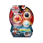 Pour bakugan - pack de demarrage pyrus gorthion : 3 boules (rouge noir blanche) - battle planet
