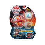Bakugan pack de demarrage pyrus phaedrus : 3 boules (blanche rouge brune) - battle planet