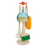 Balai en bois pour enfants, jeu de simulation, balai serpillière, outil de nettoyage, jouets d'entraînement ... Balai en bois pour enfants, jeu de simulation, balai serpillière, outil de nettoyage, jouets d'entraînement ...