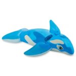 Grande baleine bleu : 152 x 114 cm - matelas gonflable - piscine - mer