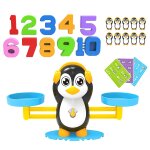 Balance d'apprentissage des nombres, jouet educatif pour pingouin, amusant, maths, cadeau pour enfants ...