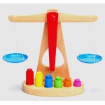 Balance en bois color�, pendule balance balance, jouet d'apprentissage pr�coce, jouet de d�veloppement, ...