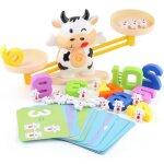 Balance educative pour b�b�, jouet en forme de vache, apprentissage des maths, cadeau innovant