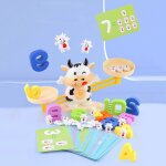 Balance en forme de vache pour enfant, jouet educatif en forme de singe numérique, méthode montessori, ... Balance en forme de vache pour enfant, jouet educatif en forme de singe numérique, méthode montessori, ...