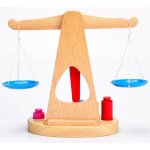 Balance num�rique en bois pour b�b�s, jouets en bois pour enfants, blocs de jeu d'�quilibre classique, ...