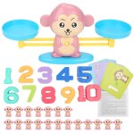 Balance numrique singe, jouet d'apprentissage prcoce, eveil des enfants, addition et soustraction, ...