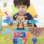 Balance singe / chien, cadeau educatif amusant pour enfants, jeu de maths, jouets educatifs pour parents ...