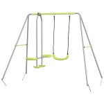 Balanoire 2 agrs portique avec balanoire et face a face dim. 2, 55l x 1, 6l x 1, 8h m mtal epoxy ...