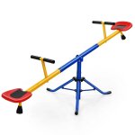 Balanoire a bascule tapecul pour enfant pivotante a 360 avec pieds d'arrt jouet d'extrieur pour jardin ...