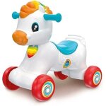 Balanoire - clementoni - cheval a bascule 3 en 1 - multicolore - interactif - 12 mois a 3 ans