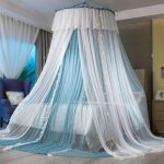 Baldaquin de lit princesse pour filles rideau de baldaquin double couche voile transparent dôme rideau ... Baldaquin de lit princesse pour filles rideau de baldaquin double couche voile transparent dôme rideau ...