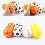 Balles anti - stress, 12 pi�ces, mini jouets souples pour b�b�, basket - ball, football, tennis