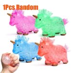 Balle anti - stress pour enfants, balle a presser, animal licorne, gadgets de farces, jouets sensoriels ...