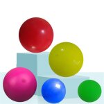 Balle collante a presser pour enfant, jouet de d�compression, balle cible collante, attrape et lance, ...