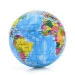 Balle en mousse pour filles et garons, anti - stress, carte du monde, atlas globe planet, boule de terre ...