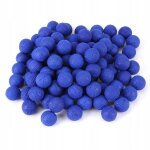 Balles de mousse pour fusil 100 pices bleues