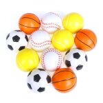 Balle a presser en mousse souple 1 pice, jouet de football, basket - ball, tennis, balle a monte lente, ...