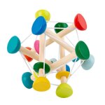 Balle rebondissante a saisir en bois, exercice manuel satisfaisant, jouet trieur de forme fiable pour ...