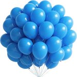 Ballons bleus, 60 pices ballon en latex bleu clair, 12 pouces bleu ciel ballons baudruche, bleus guirlande ...
