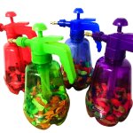 Ballon d'eau 3 en 1 pour enfants, 300 pices, station de remplissage portable, pompe bouteille de pulvrisatio ...