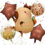 Ballons de fête capybara avec ruban, ballon décoratif d'anniversaire capybara, ballons capybara mignons ... Ballons de fête capybara avec ruban, ballon décoratif d'anniversaire capybara, ballons capybara mignons ...