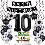 Ballon de football dcoration 10 ans - dco fte anniversaire garon foot