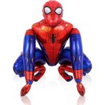 Ballon gonflable - spiderman 3d - aluminium - 55x63cm - rouge / bleu
