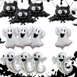 Ballon halloween, 9 pi�ces ballons en aluminium halloween, ballon helium halloween party d�corations ...