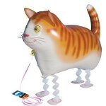 Ballon a hlium gonflable en aluminium, mignon, pour animaux de compagnie, chat, dcoration de fte prnatale, ...