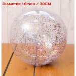Ballon de plage en plumes transparentes gonflables, piscine extrieure, jeu d'eau, jouet de fte pour ...