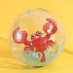 Ballon de plage en plumes transparentes gonflables, piscine extrieure, jeu d'eau, jouet de fte pour ...