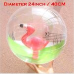 Ballon de plage en plumes transparentes gonflables, piscine extrieure, jeu d'eau, jouet de fte pour ...