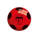 Ballon plastique foot world star classic d22 cm rouge - ballon pvc enfant - jeu de plein air, sports ...