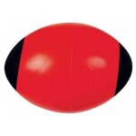 Ballon de rugby 24 cm en mousse, couleur rouge - jeu, sport, plage, motricite, initiation - balle souple, ...