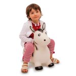 Ballon sauteur - porteur pour jeu int�rieur ou ext�rieur - mod�le z�bre