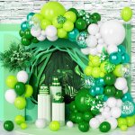 Ballon verts, 123 pcs kit arche guirlande ballon verts foncé blanc mat métallique confettis vert pour ... Ballon verts, 123 pcs kit arche guirlande ballon verts foncé blanc mat métallique confettis vert pour ...