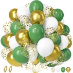 Ballons vert et or, 50 pièces vert sauge blanc or confettis ballon rétro avocat vert olive ballon ruban ... Ballons vert et or, 50 pièces vert sauge blanc or confettis ballon rétro avocat vert olive ballon ruban ...