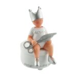 Bambam bo�te premiere meche de cheveux - des la naissance - blanc et gris - autre - 4. 5 x 4. 5 x 8. ...