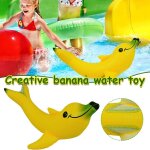 Banane dauphin gonflable en pvc, jouets cratifs, parc aquatique, jouets pour bb, animaux marins gonflables, ...