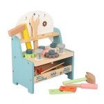Banc a outils en bois pour enfants, simulation, grande bote a outils, combinaison d'ecrous a vis, bricolage, ...