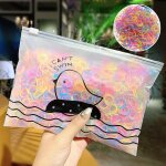Bandes de caoutchouc jetables colores, 2021 pices, gomme pour enfants, support queue de cheval, bandeau ...