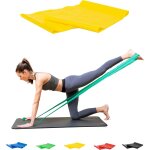 Bande elastique de rsistance pour fitness, yoga, pilates, physiothrapie, rducation, crossfit et musculatio ...