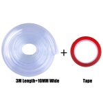 Bande de protection d'angle double face en pvc transparent pour bb, bande de pare - chocs souple pour ...