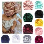 Bandeau pour bb en velours dor, 1 pice, bandana, chapeau indien, donut, turtan, chaud, printemps ...