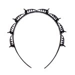 Bandeau a clip double couche pour hommes et femmes, 1 pi�ce, bandeau tress� punk, sport, accessoires ...