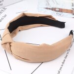 Bandeau crois� en coton doux pour filles, turban a noeud papillon, confortable, solide, bord de mer, ...