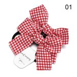 Bandeau �lastique en caoutchouc pour b�b� fille, 2 pi�ces, corde de cheveux, noeud rouge, tache d'amour, ...