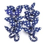 Bandeau �lastique pour enfants, 10 pi�ces, joli noeud � pois, oreilles de lapin, anneau pour filles, ...